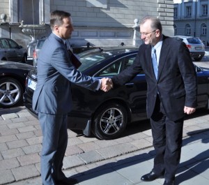 minister R. Sikorski i prof. S. Sulowski