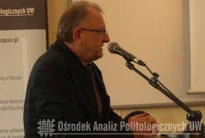 prof. Stanisław Sulowski, Dyrektor Ośodka Analiz Politologicznych oraz Instytutu Nauk Politycznych, Uniwersytet Warszawski